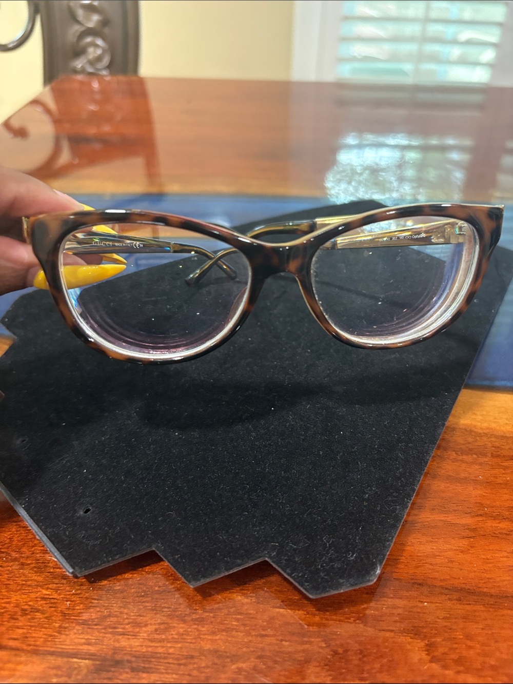 Gucci Gold-Tone RX FRAMES